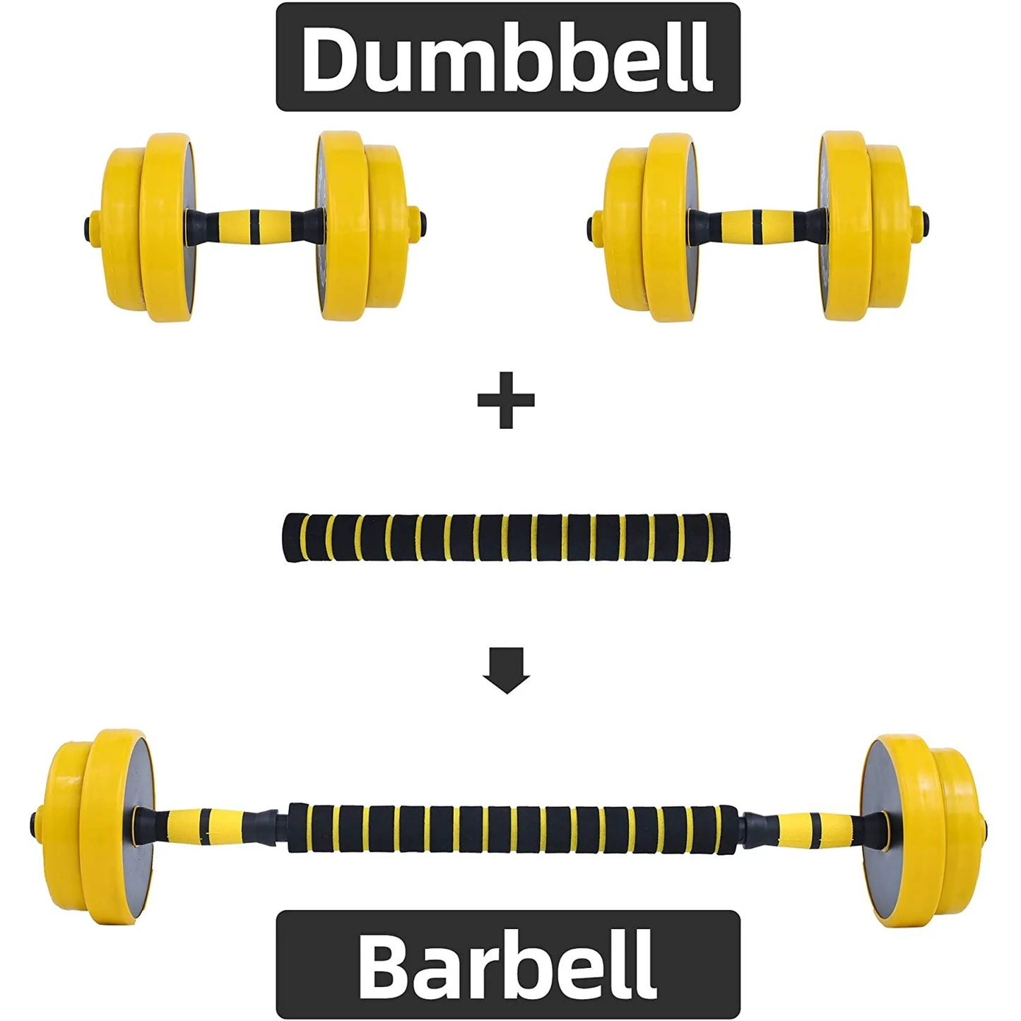 Adjustable Dumbbell Barbell Weight Pair