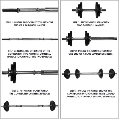 Adjustable Cast Iron Dumbbell Sets