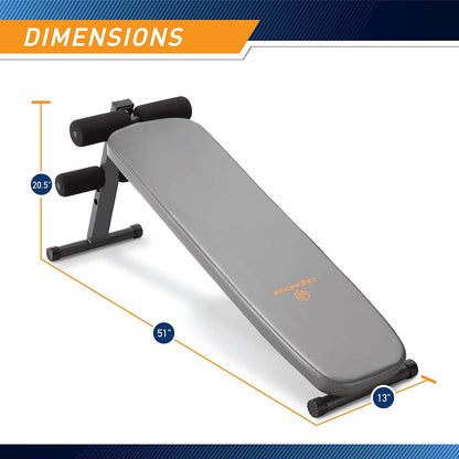 Utility Bench Slant Board Sit Up Bench Crunch Board Ab Bench