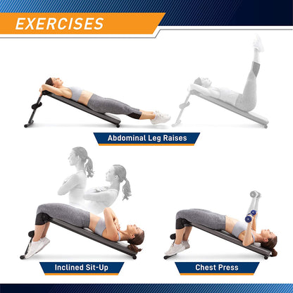 Utility Bench Slant Board Sit Up Bench Crunch Board Ab Bench