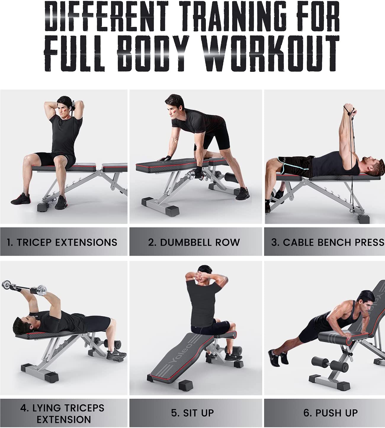 Adjustable Weight Bench for Full Body Workout