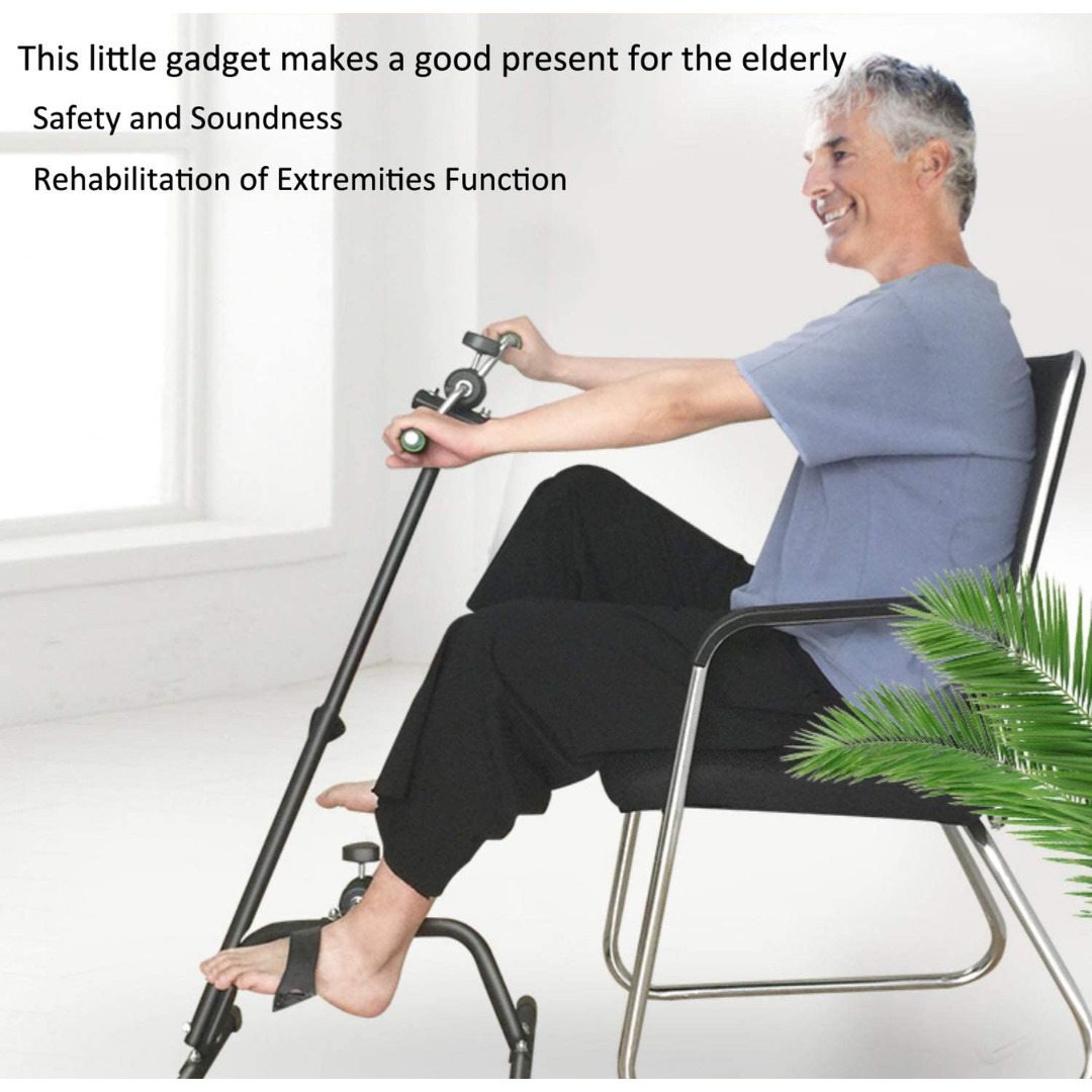 Pedal Exerciser Bike Hand Arm Leg and Knee Peddler Adjustable Fitness Equipment for Seniors