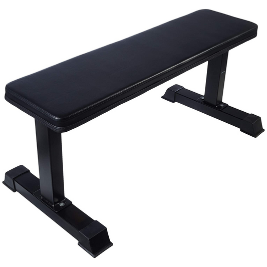 Flat Weight Workout Exercise Bench, Black