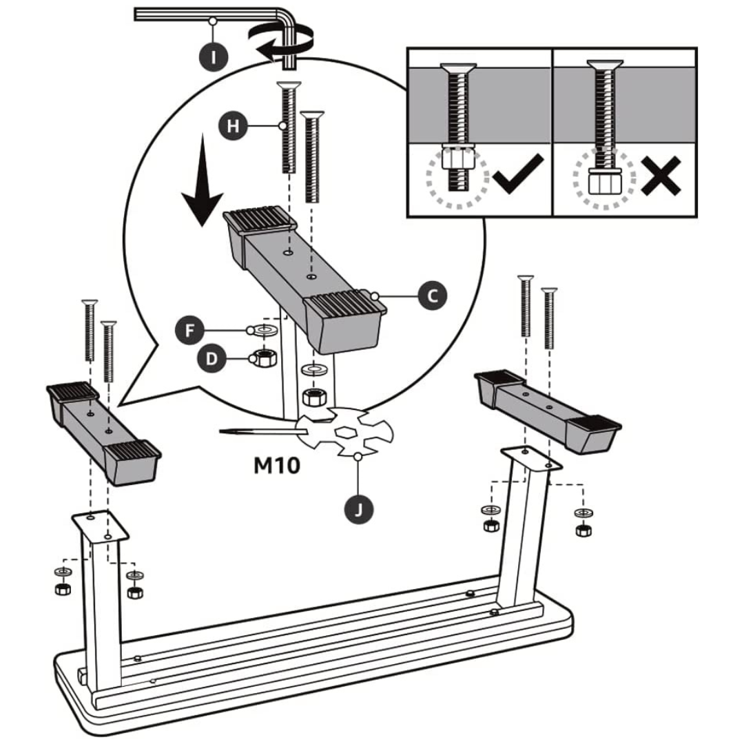 Flat Weight Workout Exercise Bench, Black