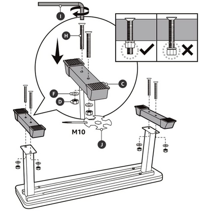 Flat Weight Workout Exercise Bench, Black